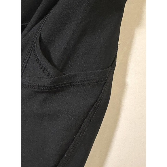 RBX Activewear Capri Tights Women’s Size S/P Black Stash Pocket w/Zipper Gym PGC - Picture 6 of 9